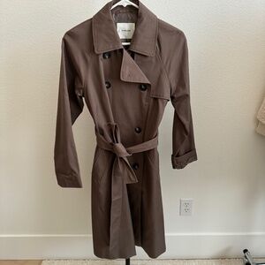Everlane Brown Trench Coat Size Small